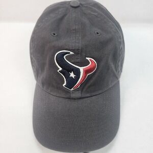 Houston Texans Hat Cap Strap Back Mens One Size Gray NFL Football 47 Brand